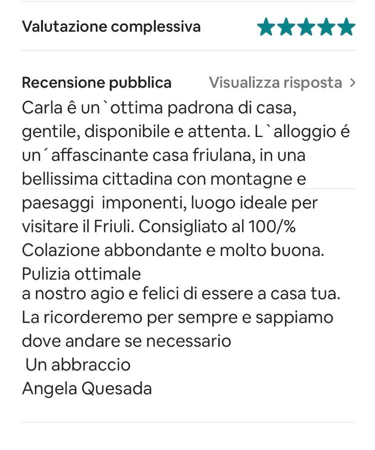 B&B Scaccia Pensieri Tarcento Zewnętrze zdjęcie